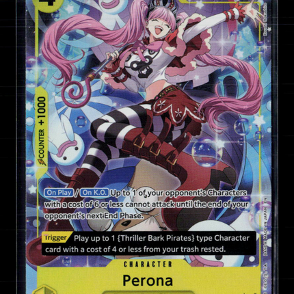 One Piece Perona - OP14-111 (Alternate Art) The Azure Sea's Seven R • OP14-111