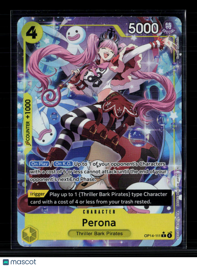 One Piece Perona - OP14-111 (Alternate Art) The Azure Sea's Seven R • OP14-111