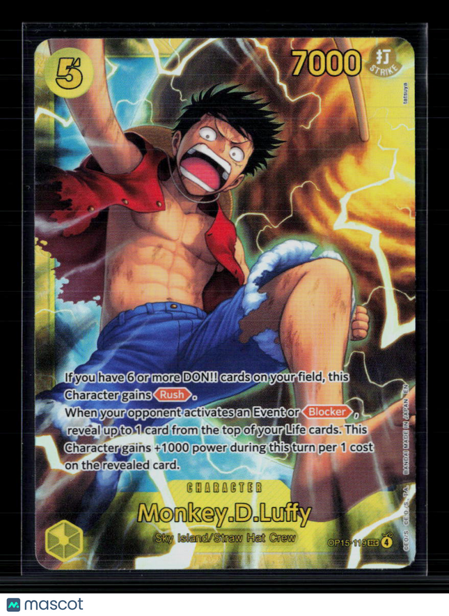 One Piece Monkey.D.Luffy Adventure on Kami's Island SEC • OP15-119 Foil