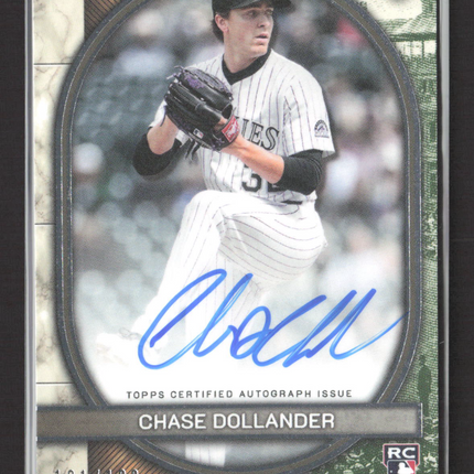 2025 Topps Museum Collection Chase Dollander #AA-DOL 191/199 Archival RC Auto