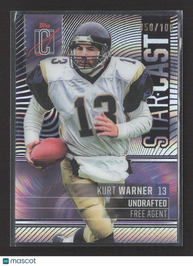 2025 Topps Signature Class Starcast Kurt Warner #SC-25 058/100