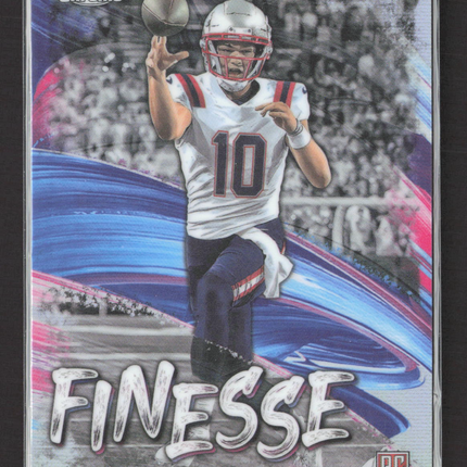 2024 Topps Chrome Finesse Drake Maye #F-2 Refractor RC