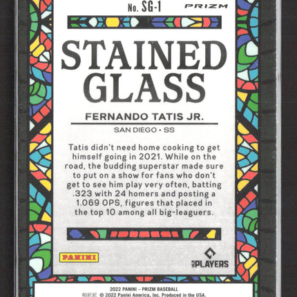 2022 Panini Prizm Stained Glass Fernando Tatis Jr. #SG-1 Red White Blue