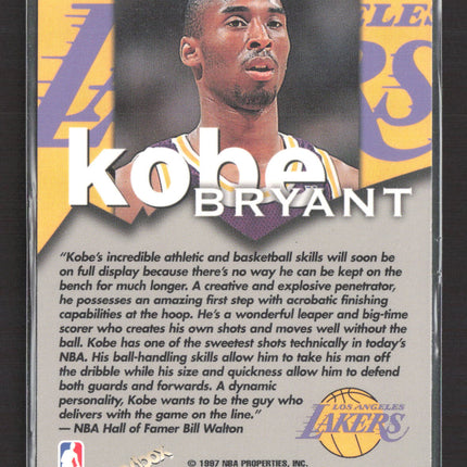 1997 SkyBox NBA Hoops Talkin' Hoops Bill Walton Kobe Bryant #15