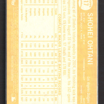 2024 Topps Heritage Shohei Ohtani #17