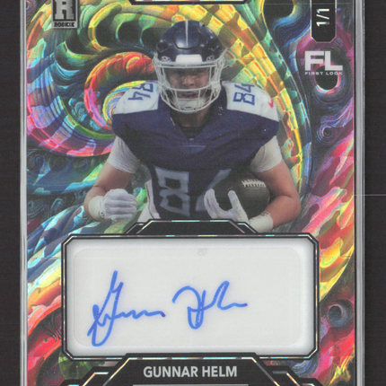 2025 Wild Card Metallix First Look Gunnar Helm #PWMFA-GH 1/1 Auto