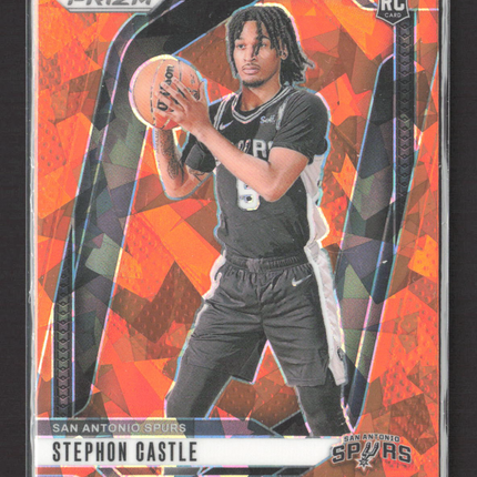2024 Panini Prizm Stephon Castle #234 Orange Ice RC