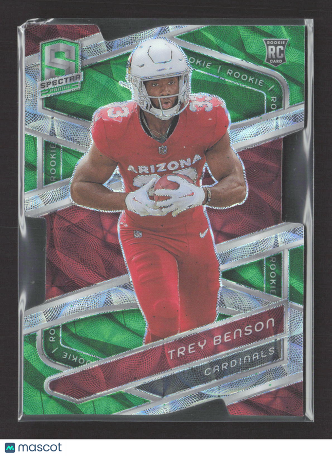 2024 Panini Spectra Prizm Trey Benson #133 Green 23/30 RC