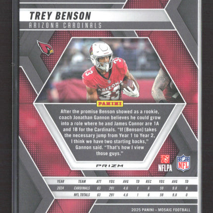 2025 Panini Mosaic Football Trey Benson #89 Genesis