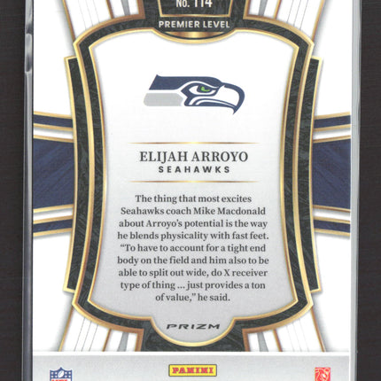 2026 Panini Select Prizm Elijah Arroyo #114 Zebra RC