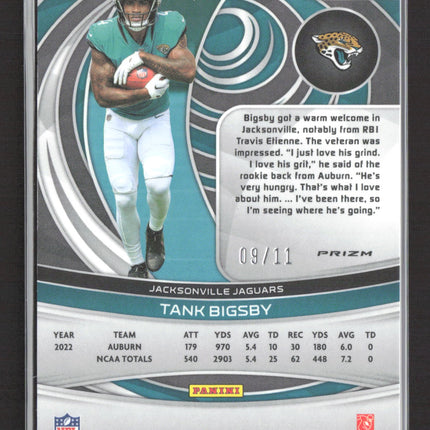 2023 Panini Spectra Tank Bigsby #161 Wave Prizm 09/11 RC