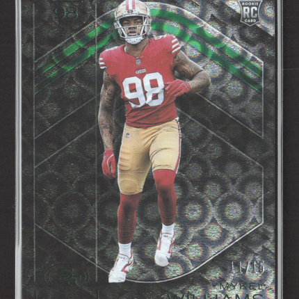 2025 Panini Black Mykel Williams #140 RC 11/15 Emerald