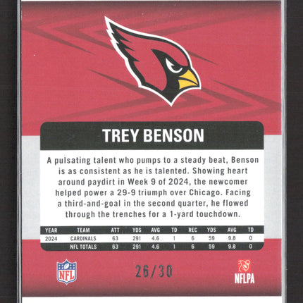 2025 Panini Revolution Trey Benson #40 Neutron 26/30