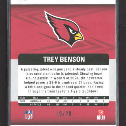 2025 Panini Revolution Football Trey Benson #40 Cosmic 19/20