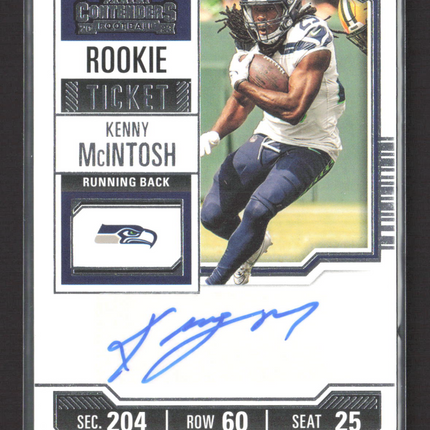 2023 Panini Contenders Rookie Ticket Kenny McIntosh #150 RC Auto