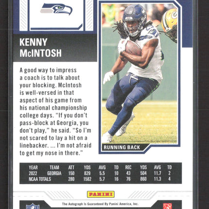 2023 Panini Contenders Rookie Ticket Kenny McIntosh #150 RC Auto