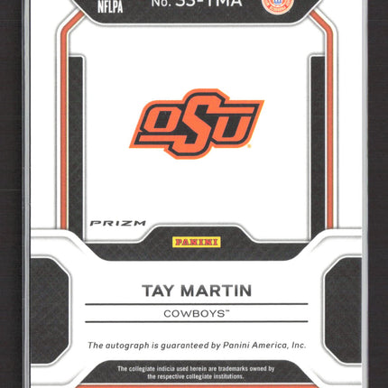 2022 Panini Prizm Draft Picks Sensational Tay Martin #SS-TMA Red Ice Auto
