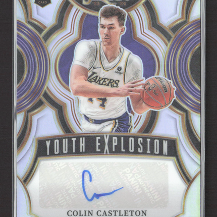 2024 Panini Select Prizm Youth Explosion Colin Castleton #YE-CTL RC Auto