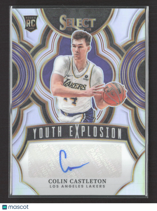 2024 Panini Select Prizm Youth Explosion Colin Castleton #YE-CTL RC Auto