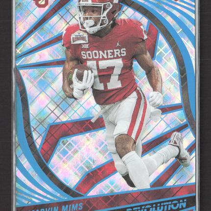 2023 Panini Chronicles Revolution Draft Picks Marvin Mims #38 Cosmic RC 58/99