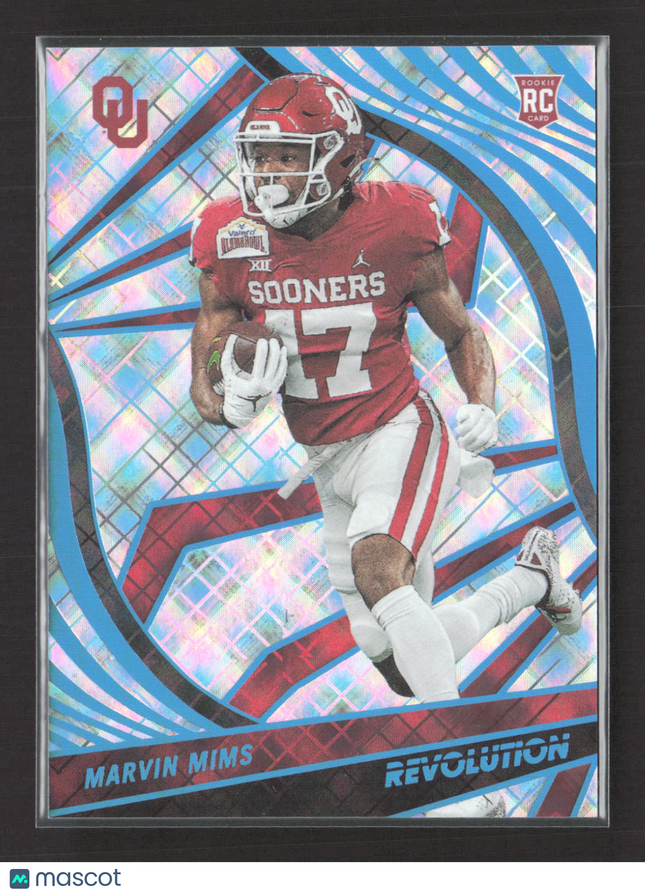 2023 Panini Chronicles Revolution Draft Picks Marvin Mims #38 Cosmic RC 58/99