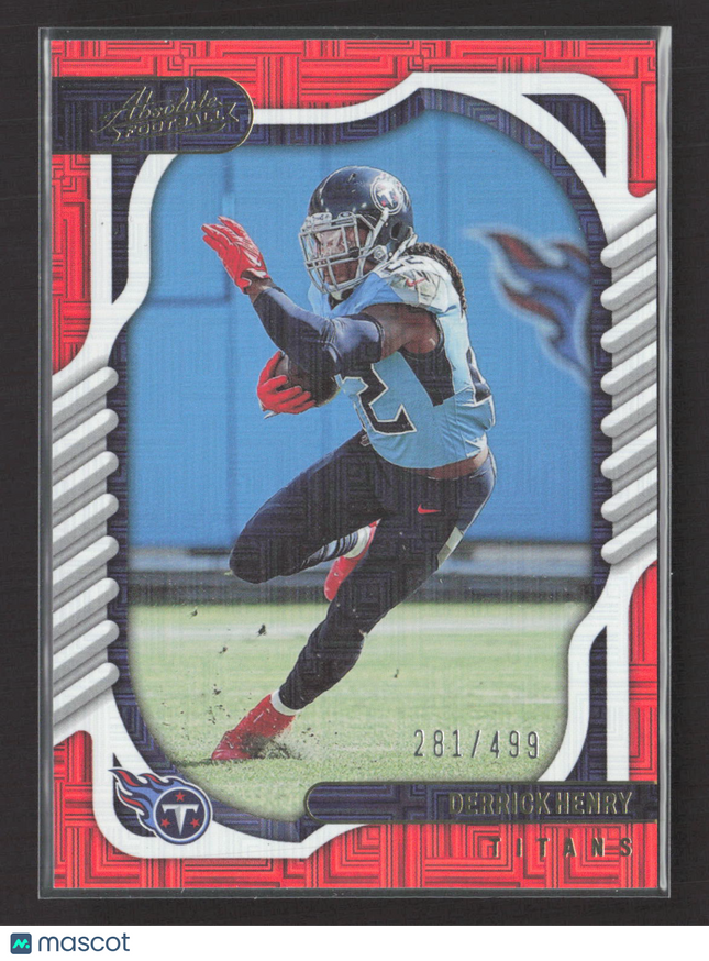 2022 Panini Absolute Football Derrick Henry #82 Red 281/499