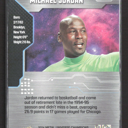 2024 SkyBox Metal Universe Champions Michael Jordan #1