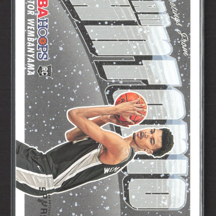 2023 Panini NBA Hoops Rookie Greetings Victor Wembanyama #1 Winter RC