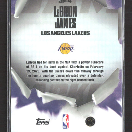 2026 Topps NBA Hoops Jam Packed LeBron James #JP-4