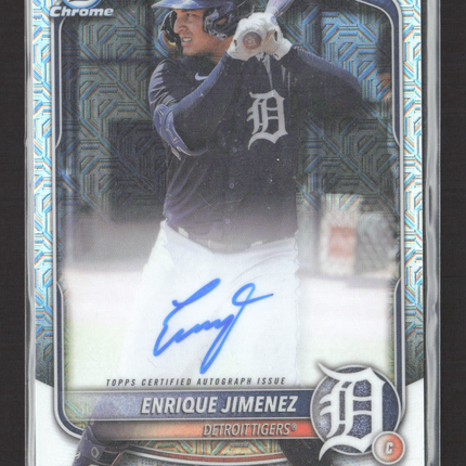 2025 Topps Bowman Chrome Enrique Jimenez #BMA-EJ Mojo Refractor Auto