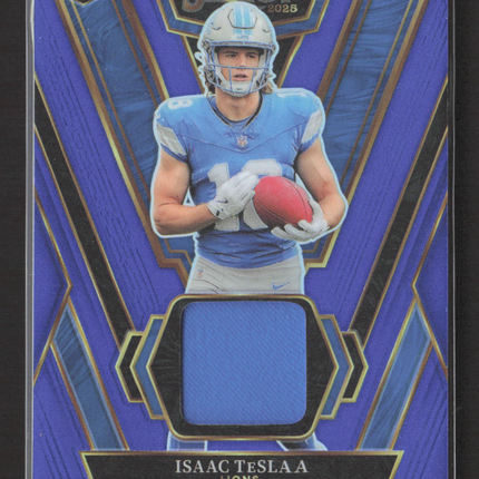 2026 Panini Select Prizm Isaac Teslaa #RSW-ITA Blue RC Rookie Swatches Jersey