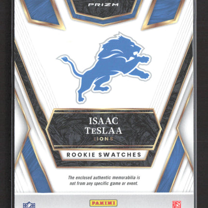 2026 Panini Select Prizm Isaac Teslaa #RSW-ITA Blue RC Rookie Swatches Jersey