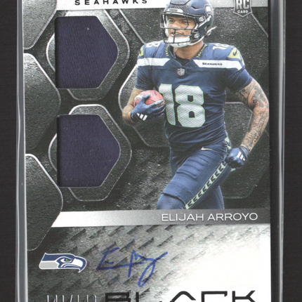 2025 Panini Black Football Elijah Arroyo #RSM-EAO Dual Patch RC Auto