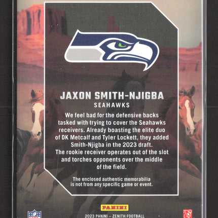 2023 Panini Zenith Rookie Stallions Jaxon Smith-Njigba #RS-JSN RC Jersey