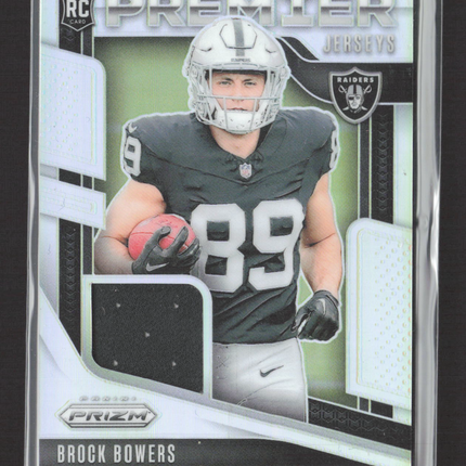 2024 Panini Prizm Premier Jerseys Brock Bowers #PJ-BBS RC Premier Jersey