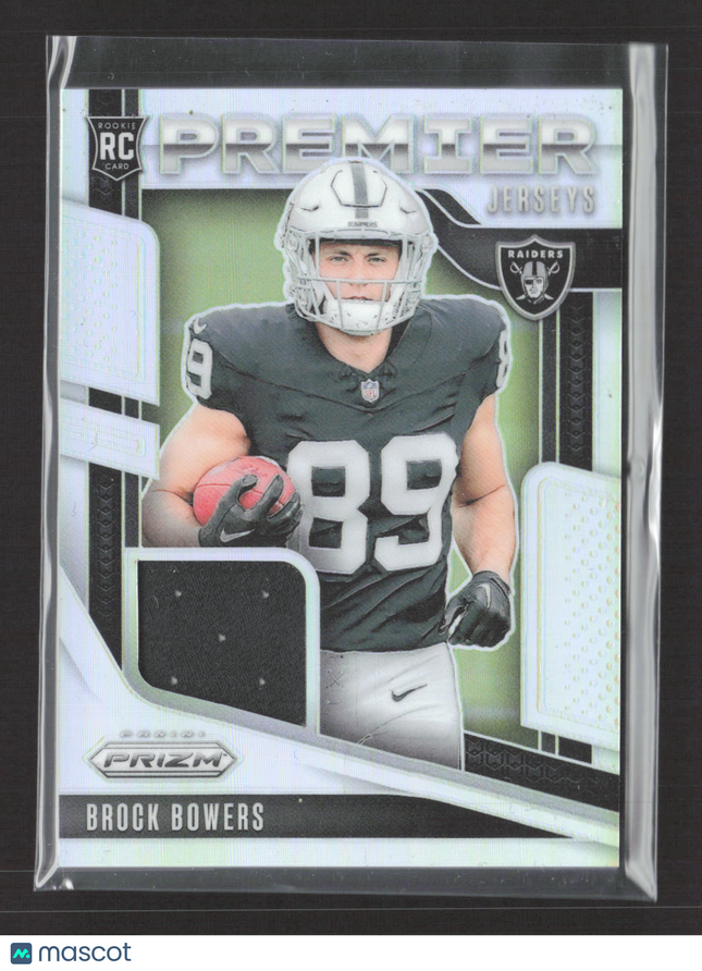 2024 Panini Prizm Premier Jerseys Brock Bowers #PJ-BBS RC Premier Jersey