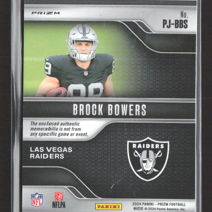 2024 Panini Prizm Premier Jerseys Brock Bowers #PJ-BBS RC Premier Jersey