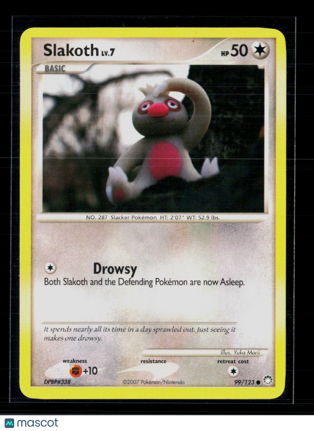 Pokemon 2007 Mysterious Treasures Slakoth #99/123