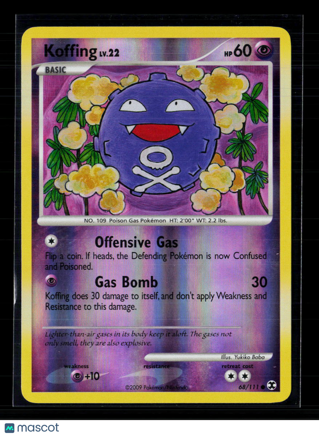 Pokemon 2009 Platinum Koffing #68/111