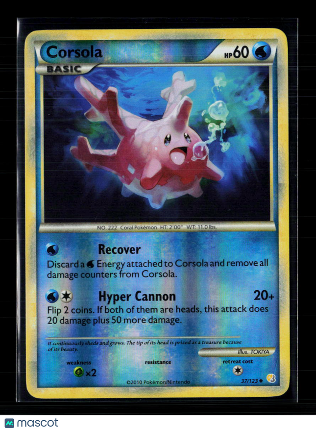 Pokemon 2010 HeartGold & SoulSilver Corsola #37/123
