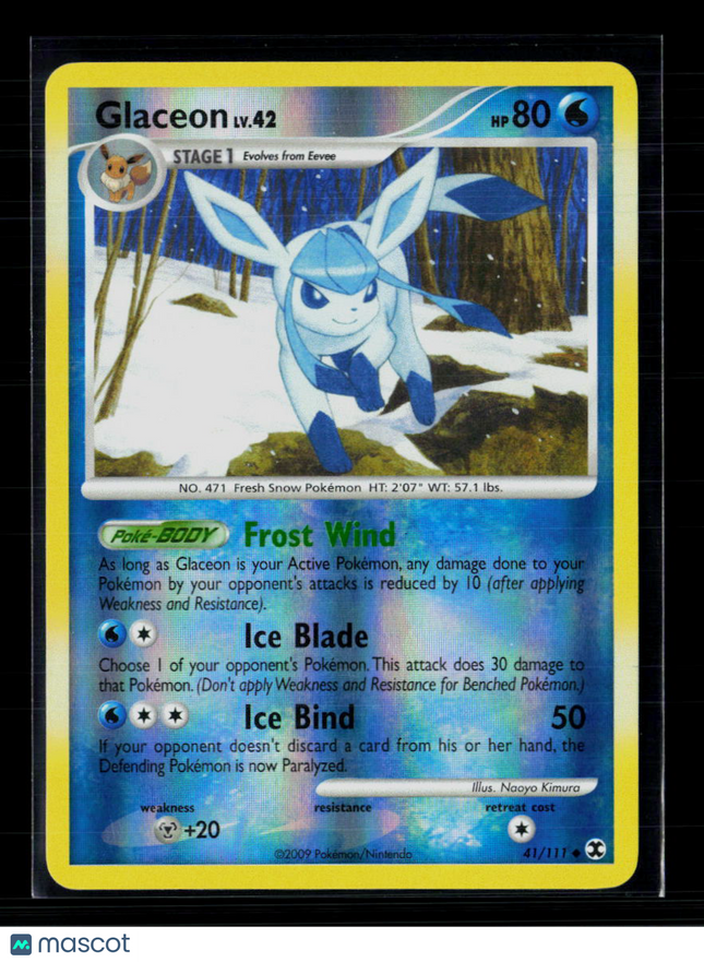 Pokemon 2009 Platinum – Rising Rivals Glaceon #41/111