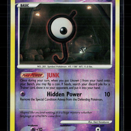 Pokemon 2008 Legends Awakened Unown J #76/146