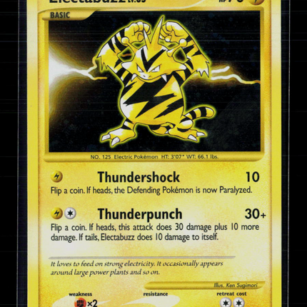 Pokemon 2009 Platinum Electabuzz SR #128/127