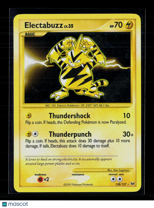 Pokemon 2009 Platinum Electabuzz SR #128/127