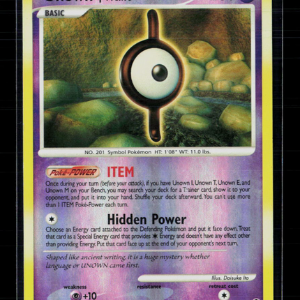 Pokemon 2007 Mysterious Treasures Unown I #37/123