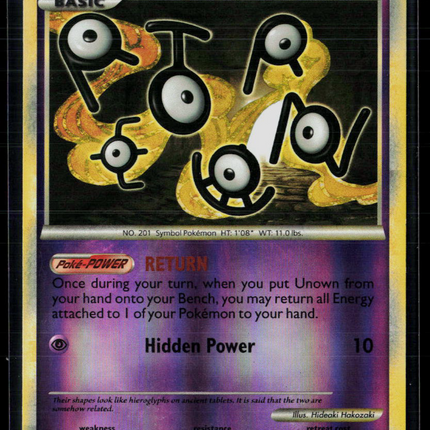 Pokemon 2010 HeartGold & SoulSilver Unown #54/123