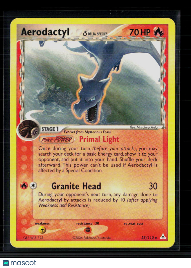 Pokemon 2006 EX Holon Phantoms Aerodactyl #35/110