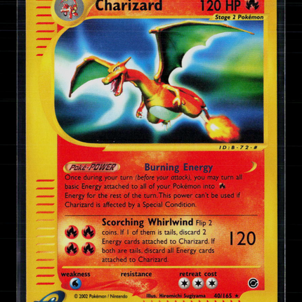 Pokemon 2002 Expedition Base Set Charizard #40/165