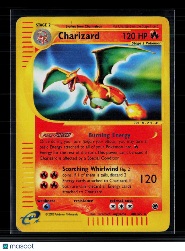 Pokemon 2002 Expedition Base Set Charizard #40/165