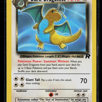 Pokemon 2000 Team Rocket Dark Dragonite #22/82